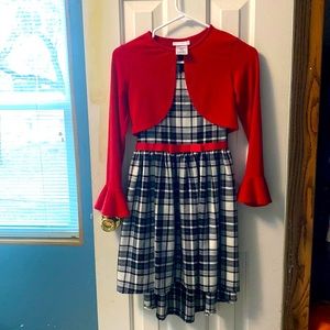 Bonnie Jean size 12 Christmas dress & sweater
